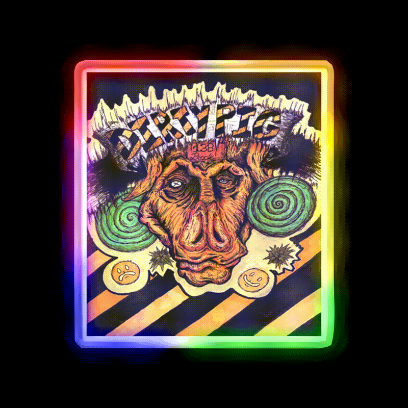 Dirty Pig Whiskey Drink Bar Led Neon Sign Rgb Color