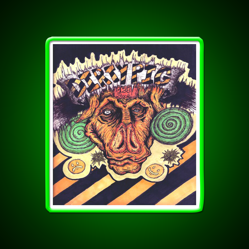 Dirty Pig Whiskey Drink Bar Led Neon Sign Rgb Color