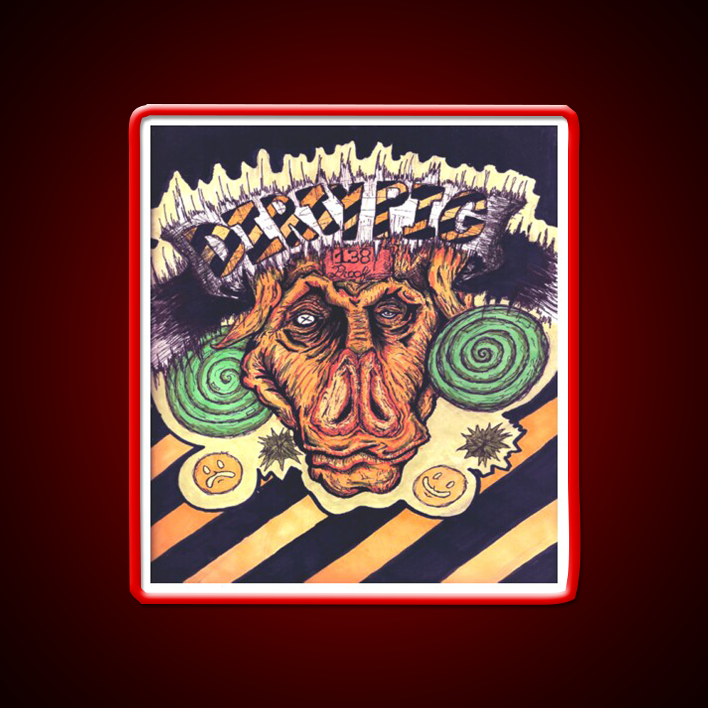 Dirty Pig Whiskey Drink Bar Led Neon Sign Rgb Color