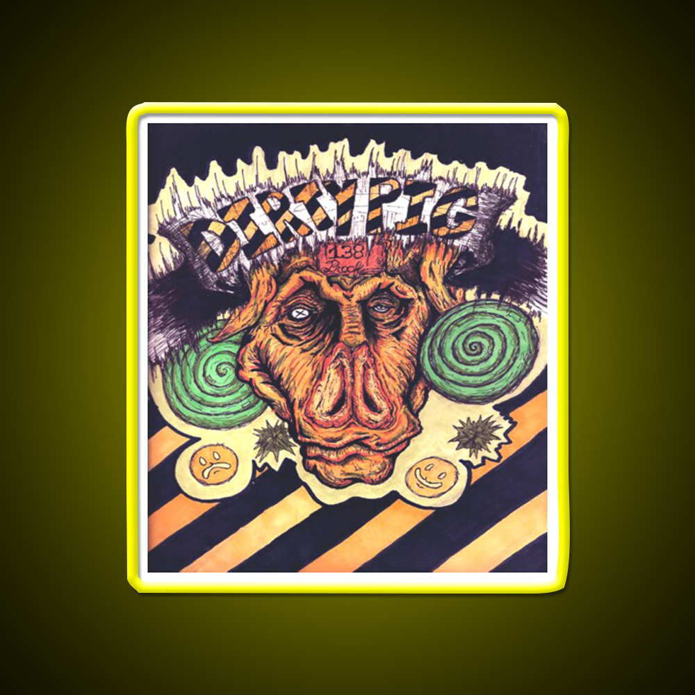 Dirty Pig Whiskey Drink Bar Led Neon Sign Rgb Color