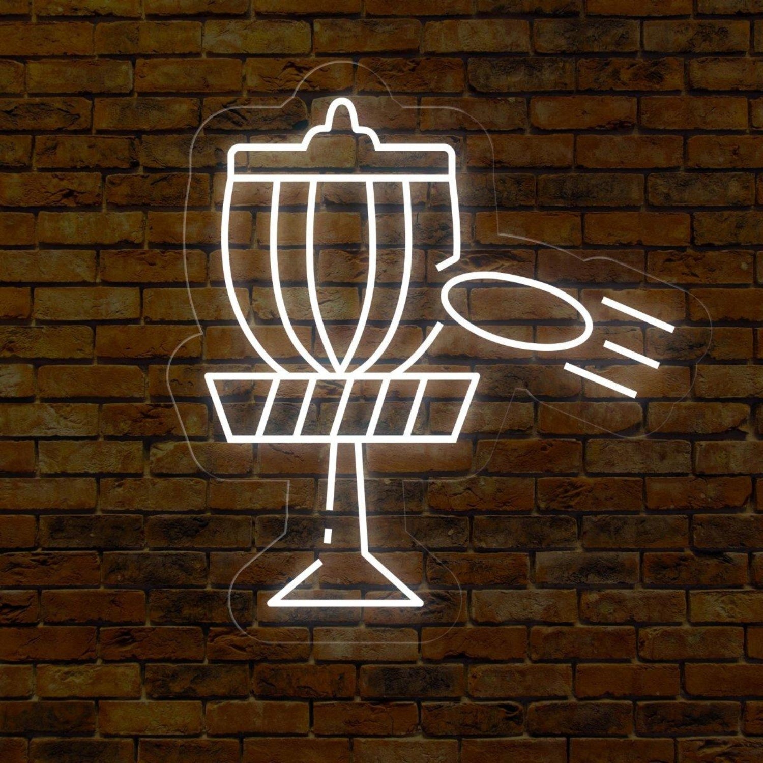 Disc Golf Victory Blue Trophy Led Neon Sign For Indoor Bar Game Room Decor | Shineneon