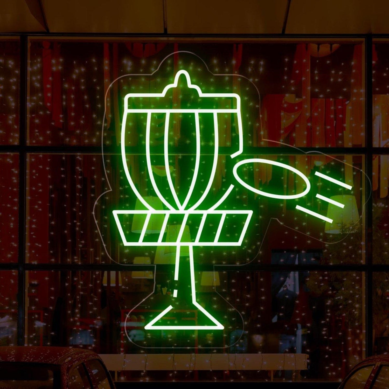 Disc Golf Victory Blue Trophy Led Neon Sign For Indoor Bar Game Room Decor | Shineneon