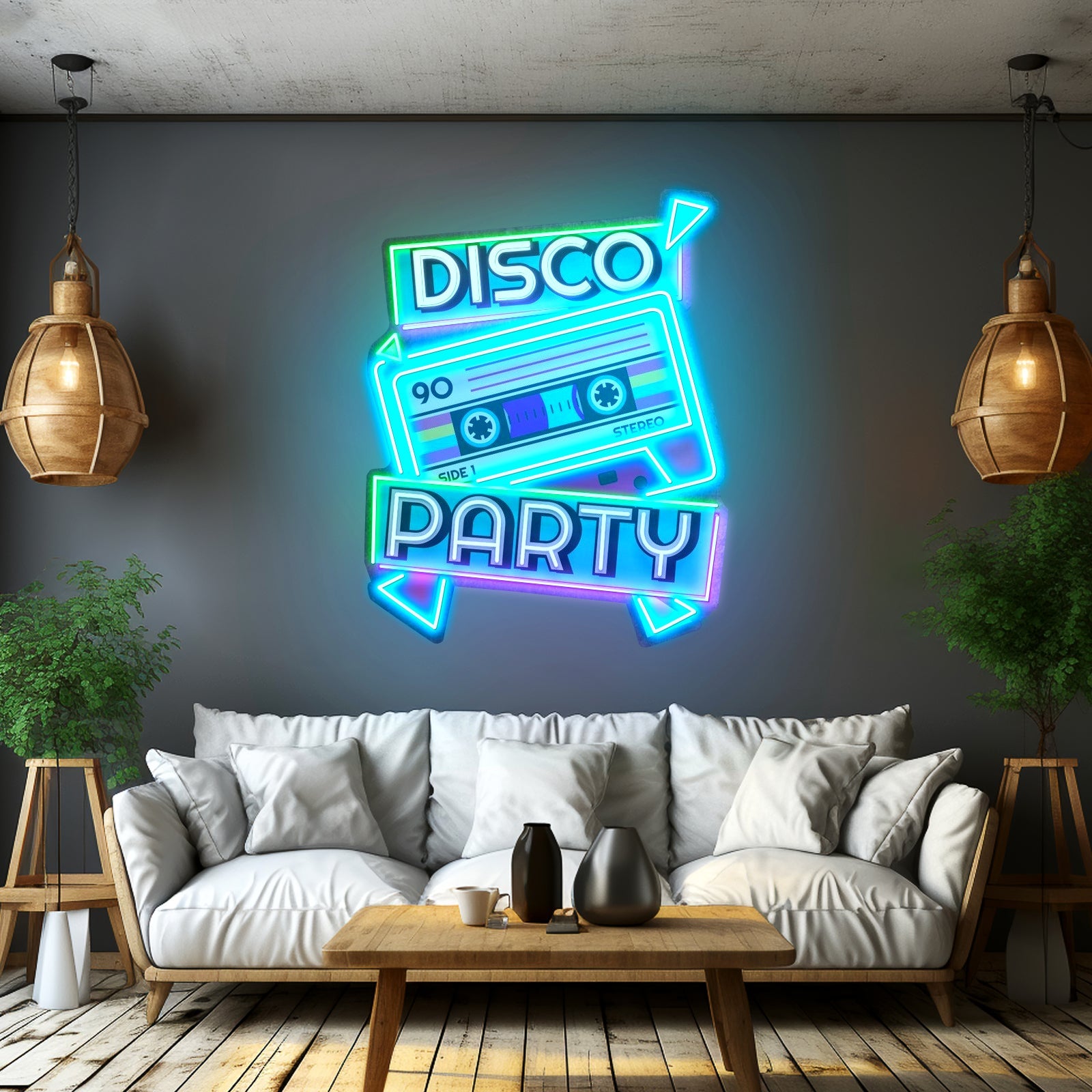 Disco Party Custom Led Signs Artwork For Sale - Shineneon