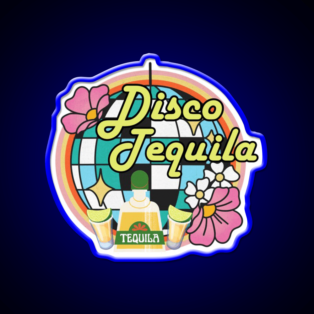 Disco Tequila Party Drink Tequila Led Neon Sign Rgb Color - Shineneon