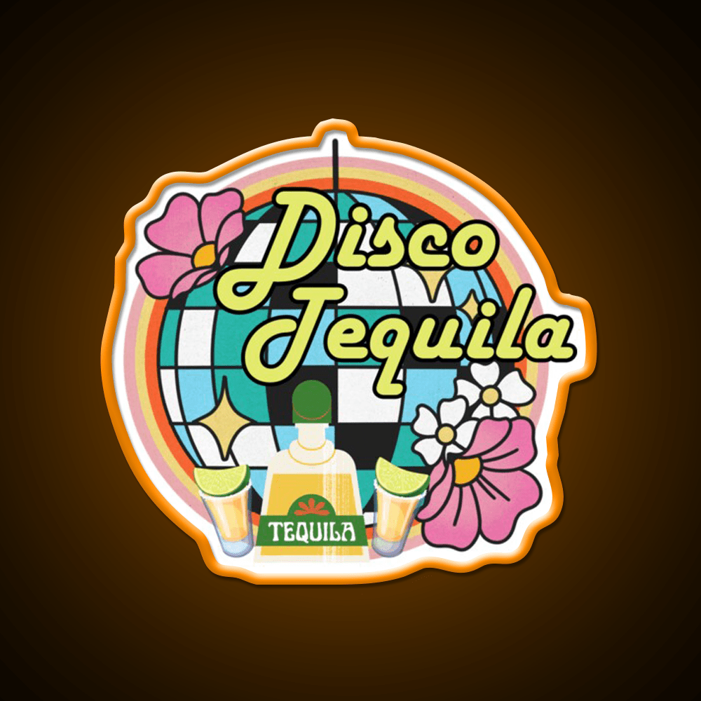 Disco Tequila Party Drink Tequila Led Neon Sign Rgb Color - Shineneon