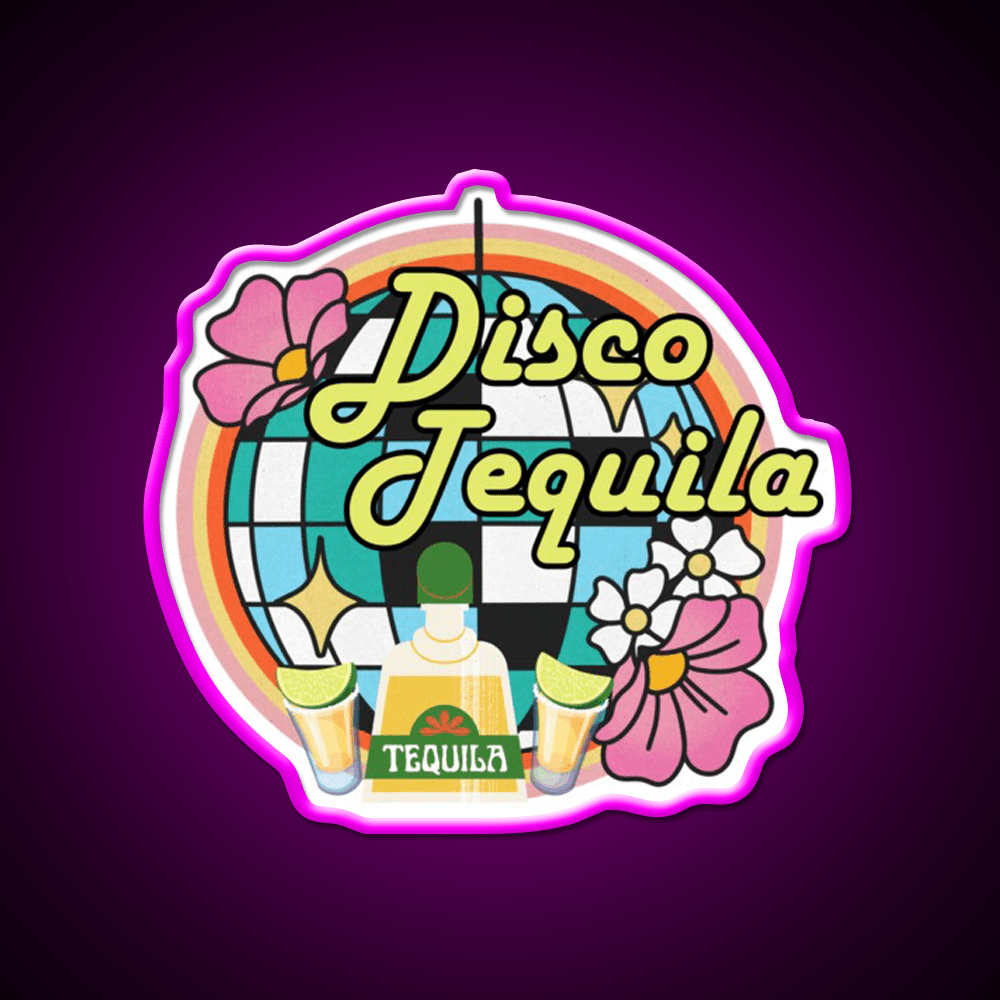 Disco Tequila Party Drink Tequila Led Neon Sign Rgb Color - Shineneon
