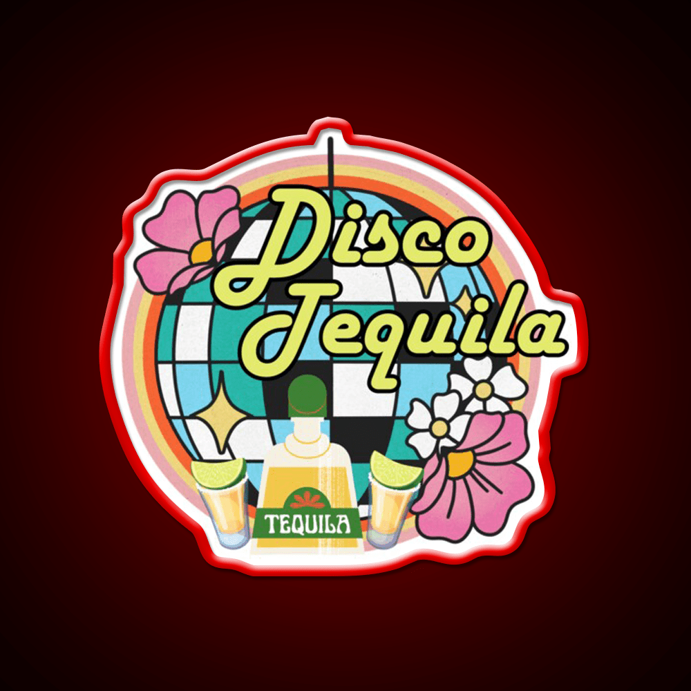 Disco Tequila Party Drink Tequila Led Neon Sign Rgb Color - Shineneon