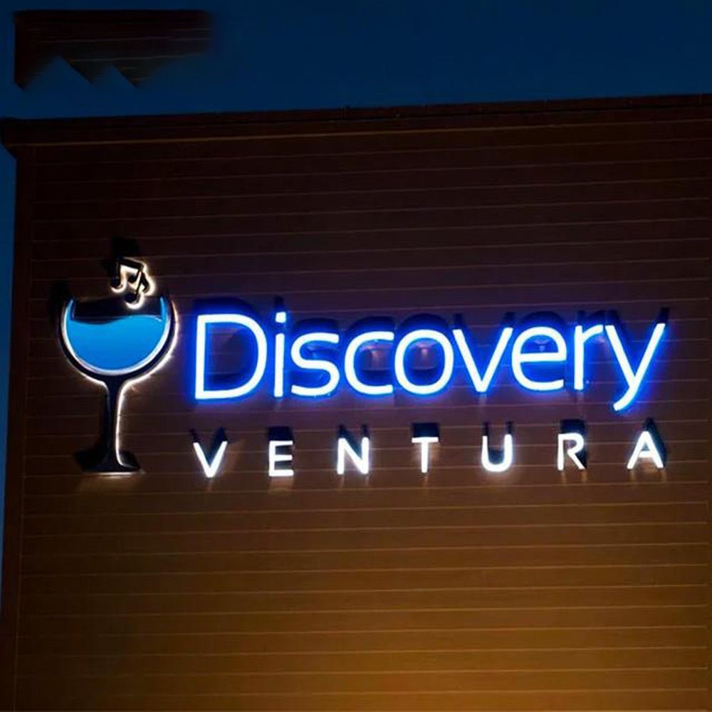 Discovery Ventura With Logo 3D Frontlit Letters Metal Led Sign - Shineneon