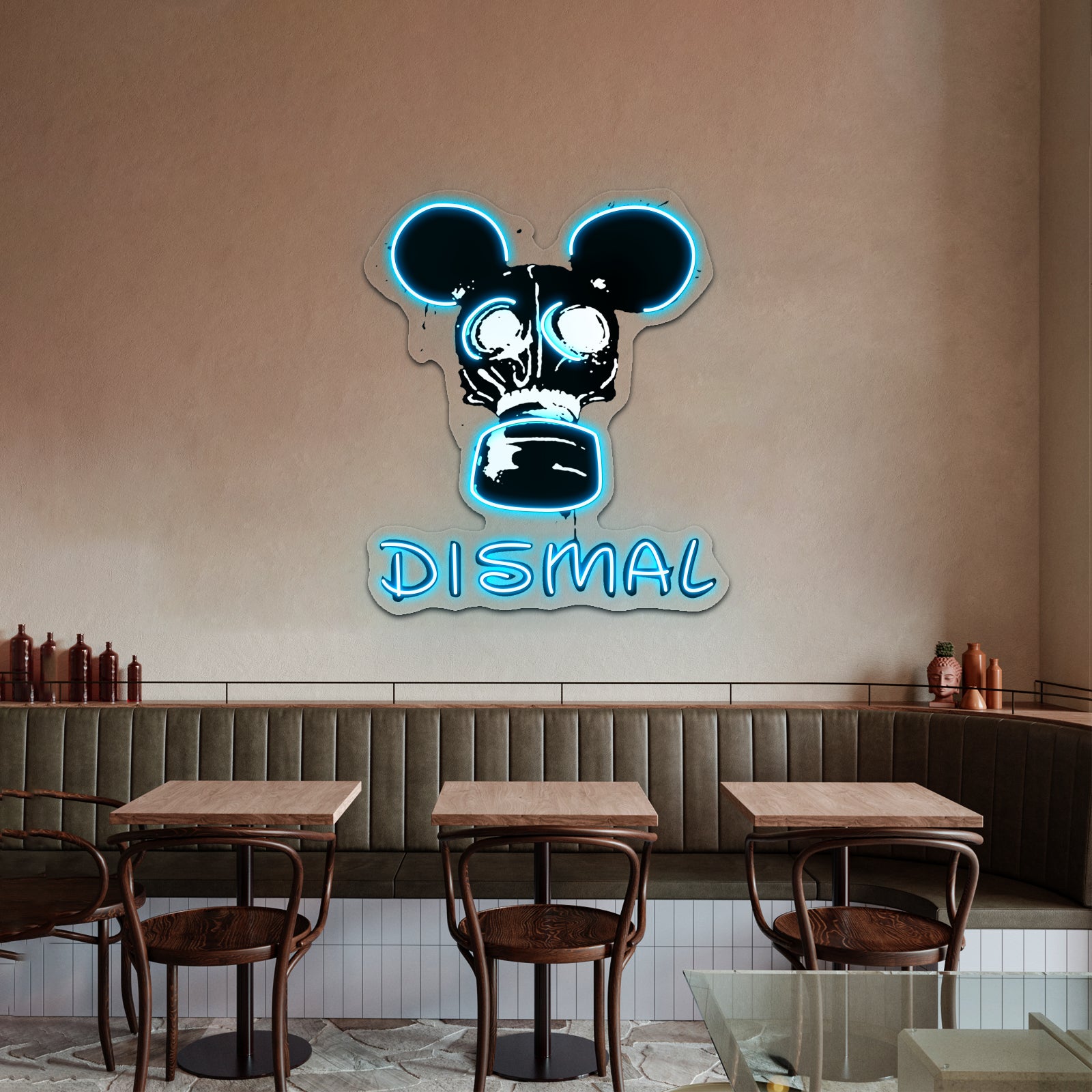 Dismal Black And White Unique Artwork Affordable Custom Neon Signs | Shineneon