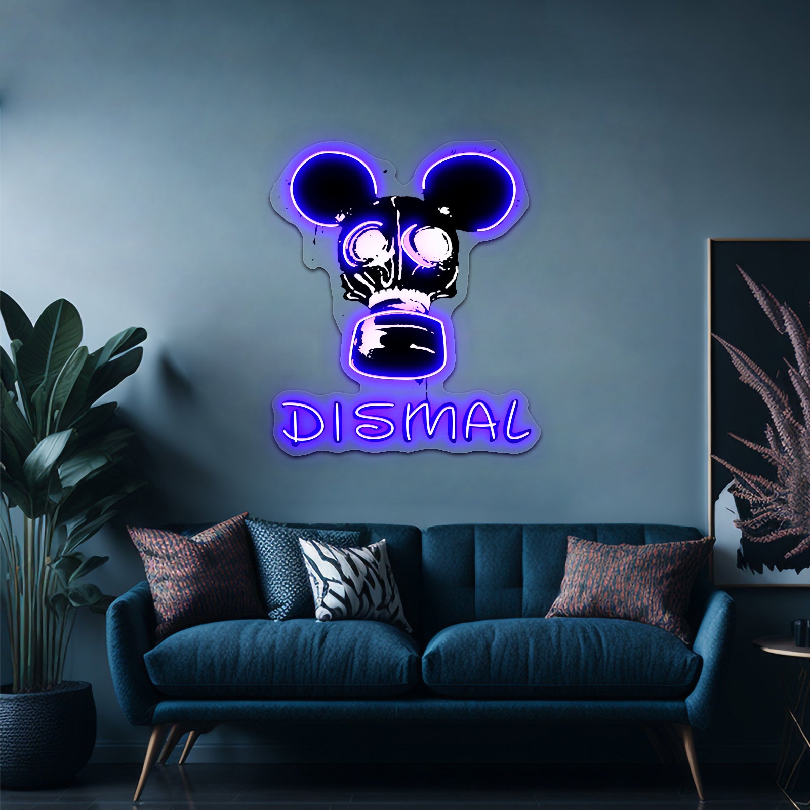 Dismal Black And White Unique Artwork Affordable Custom Neon Signs | Shineneon