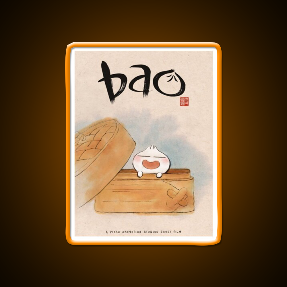 Disney Pixar Bao Short Film Led Neon Sign Chinese Food Rgb Color