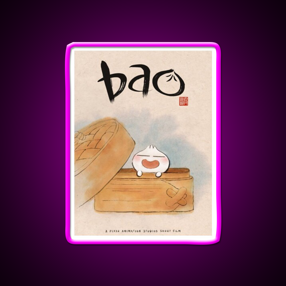 Disney Pixar Bao Short Film Led Neon Sign Chinese Food Rgb Color
