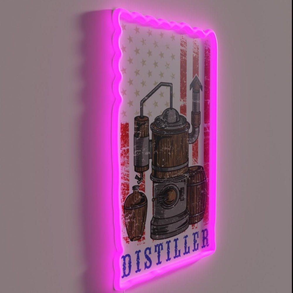 Distiller Moonshiner Rumrunner Gift Rgb Led Neon Sign - Shineneon
