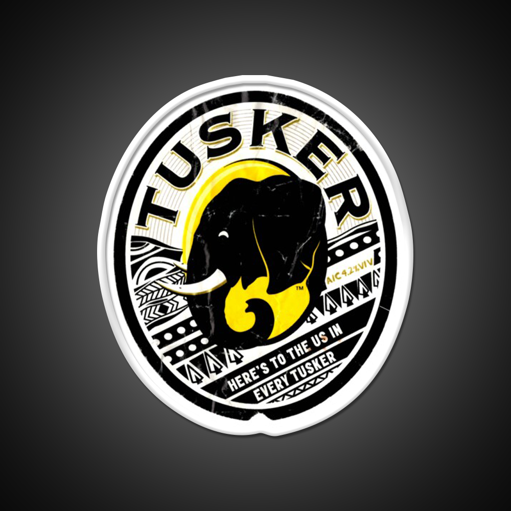 Distressed Tuskers Logo 2 Beer Bar Decor Led Neon Sign Rgb Color - LED neon sign view 11