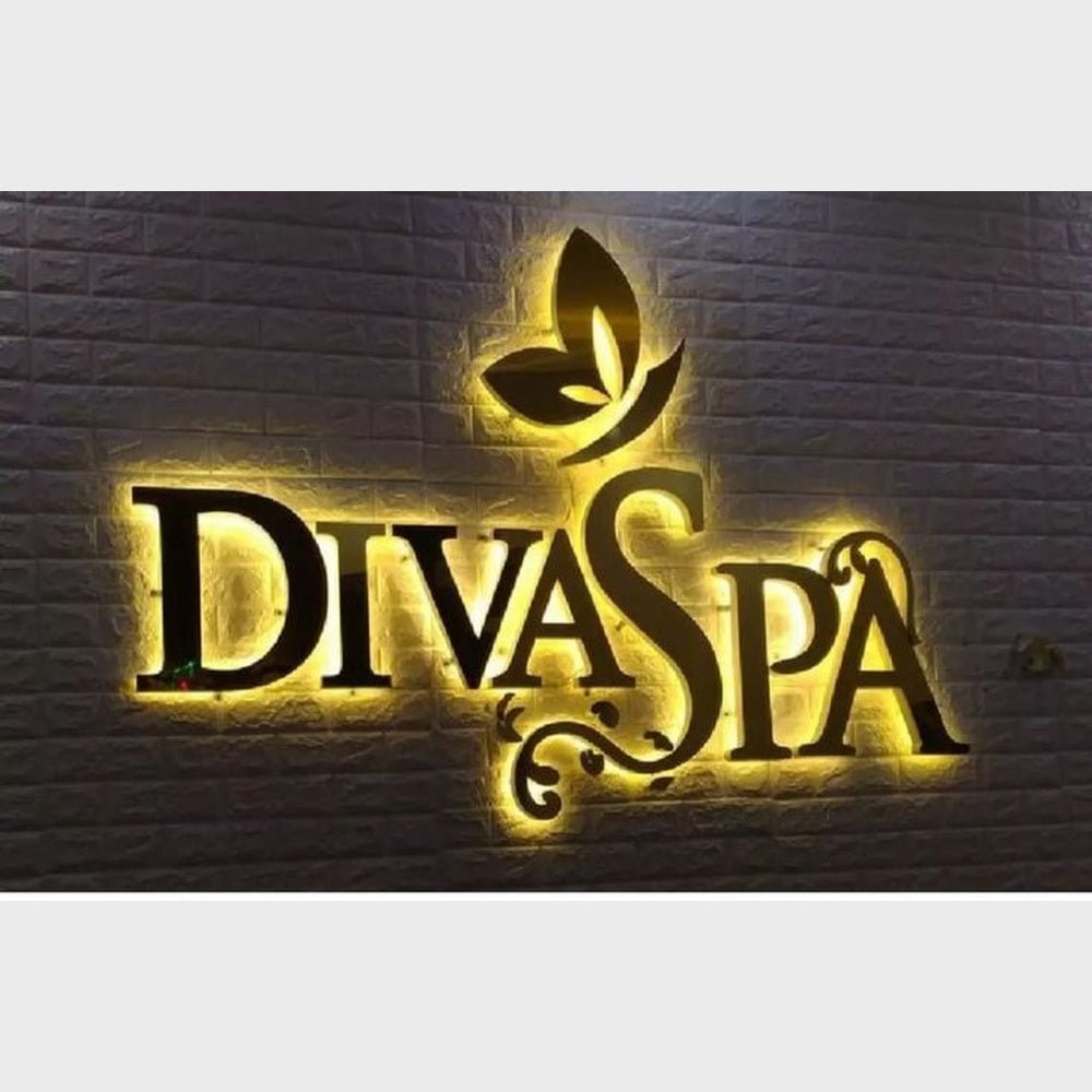 Diva Spa 3D Backlit Channel Letters Led Light Sign - Shineneon