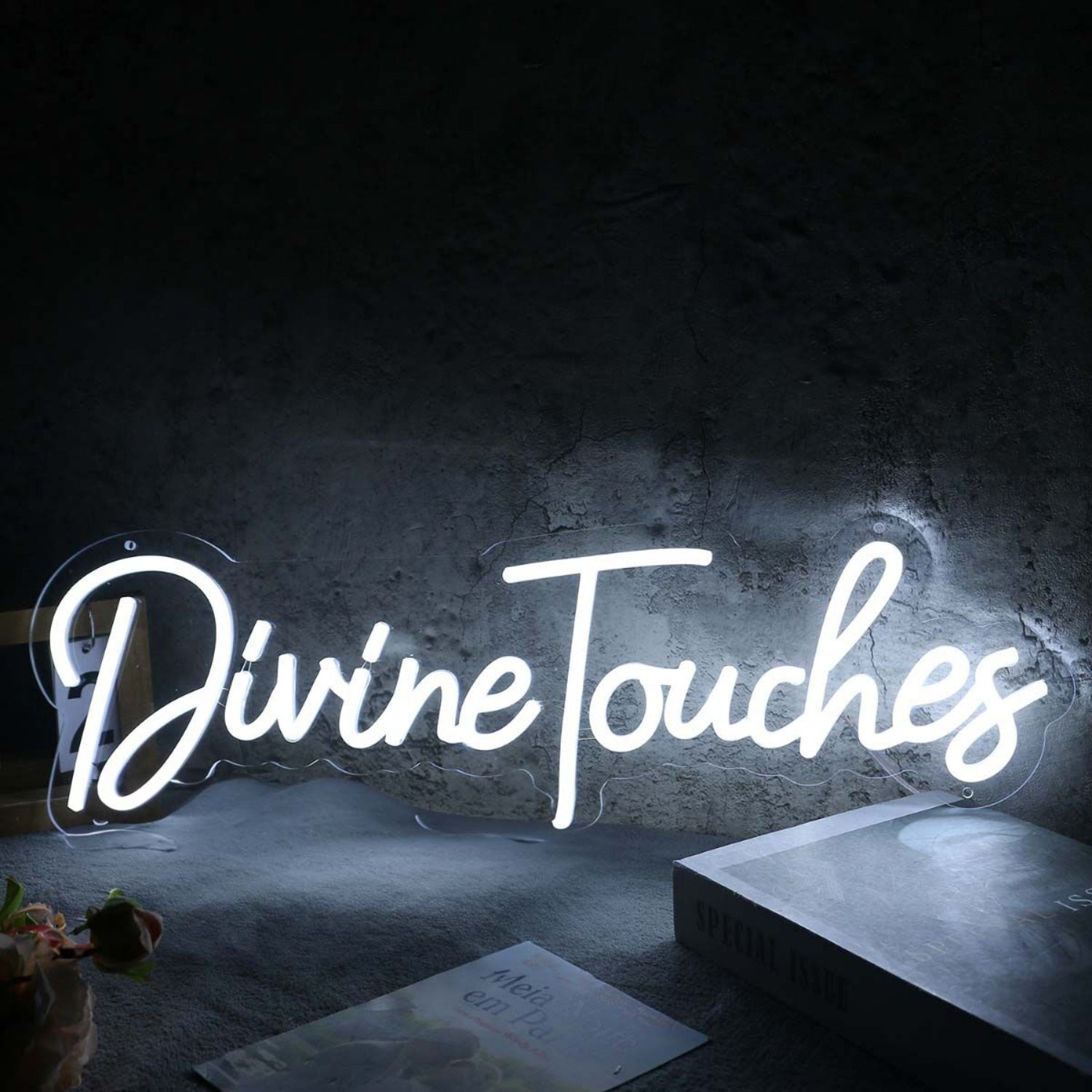 Divine Touches White Led Neon Sign | Shineneon