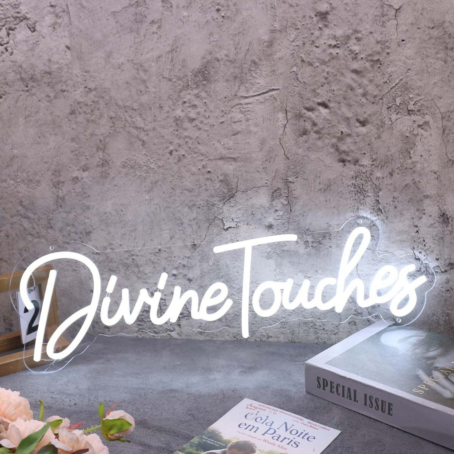 Divine Touches White Led Neon Sign | Shineneon