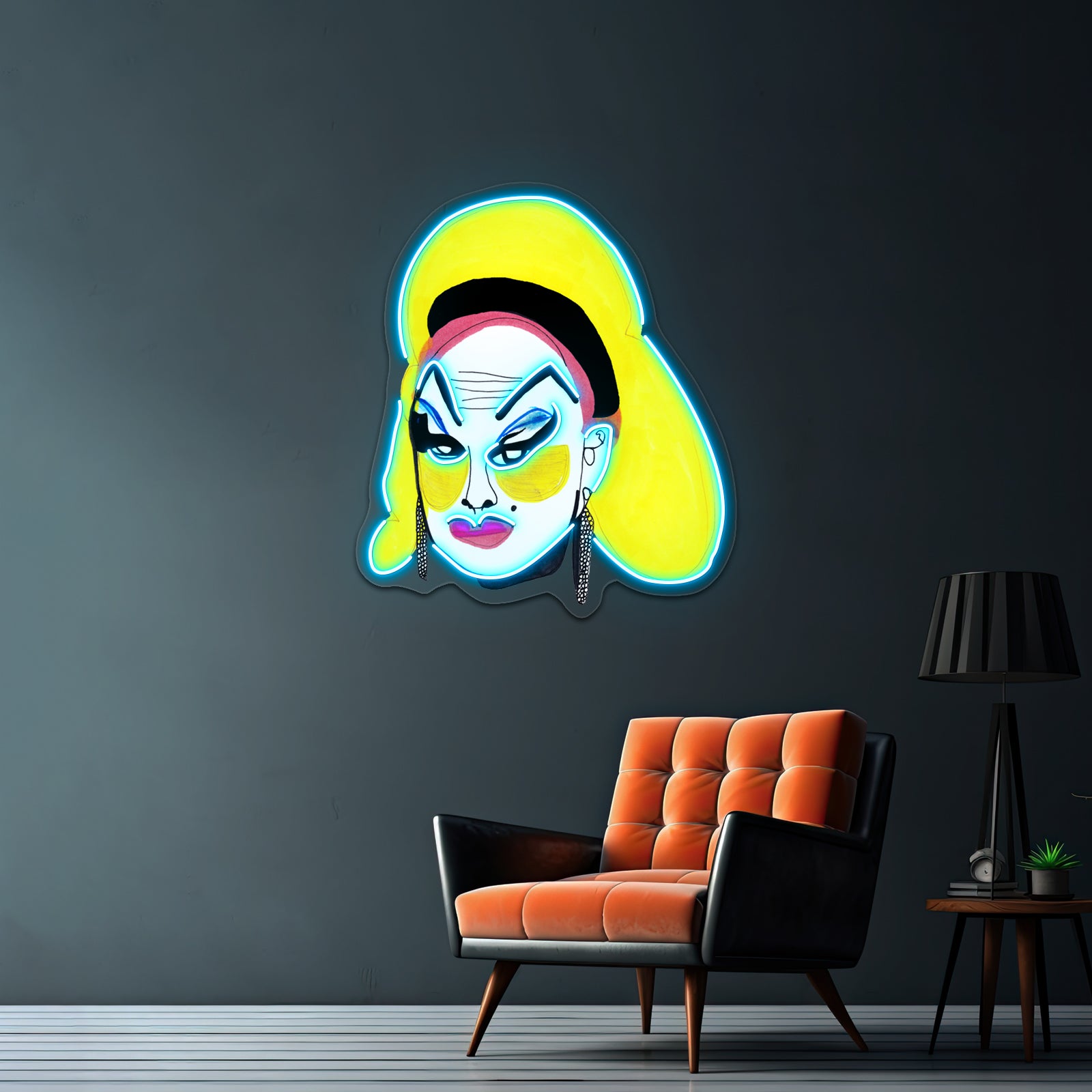 Divine Women Head Art Design Artwork Affordable Custom Neon Signs | Shineneon