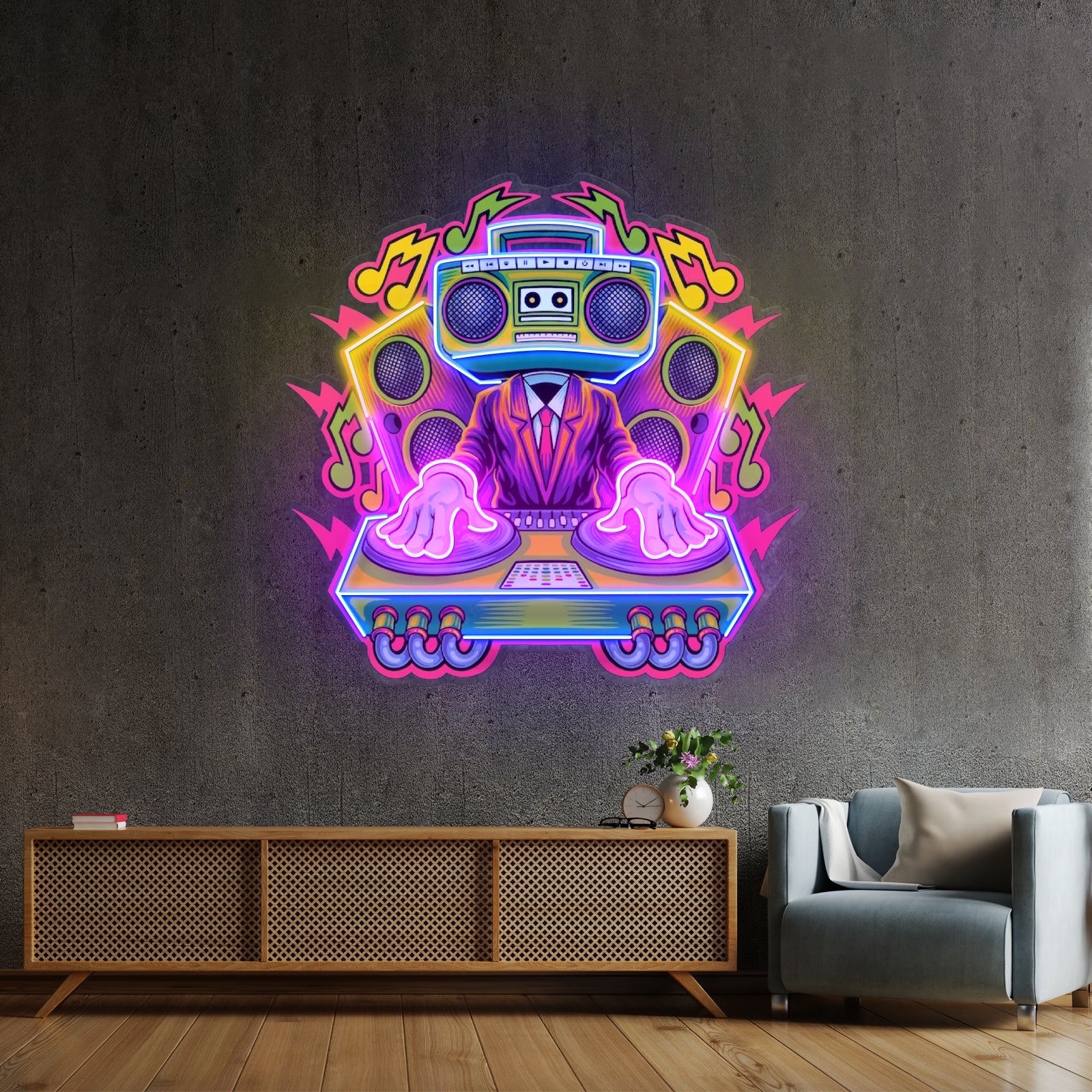 Dj Electro Music Led Neon Sign Light Custom Led Signs