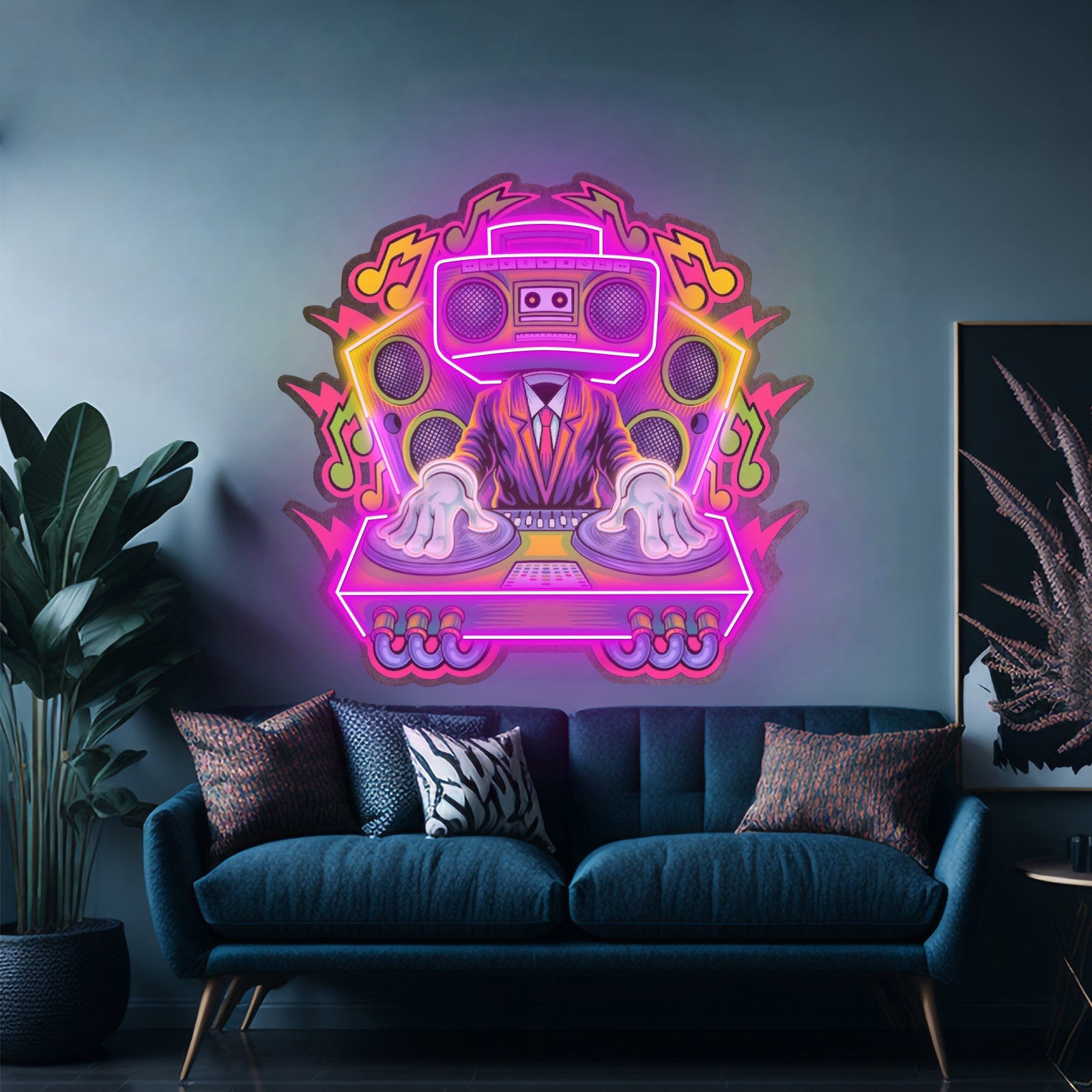 Dj Electro Music Led Neon Sign Light Custom Led Signs