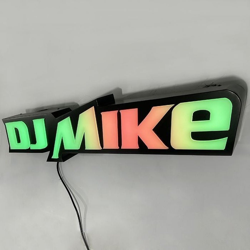Dj Mike 3D Frontlit Channel Letters Led Light Sign - Shineneon