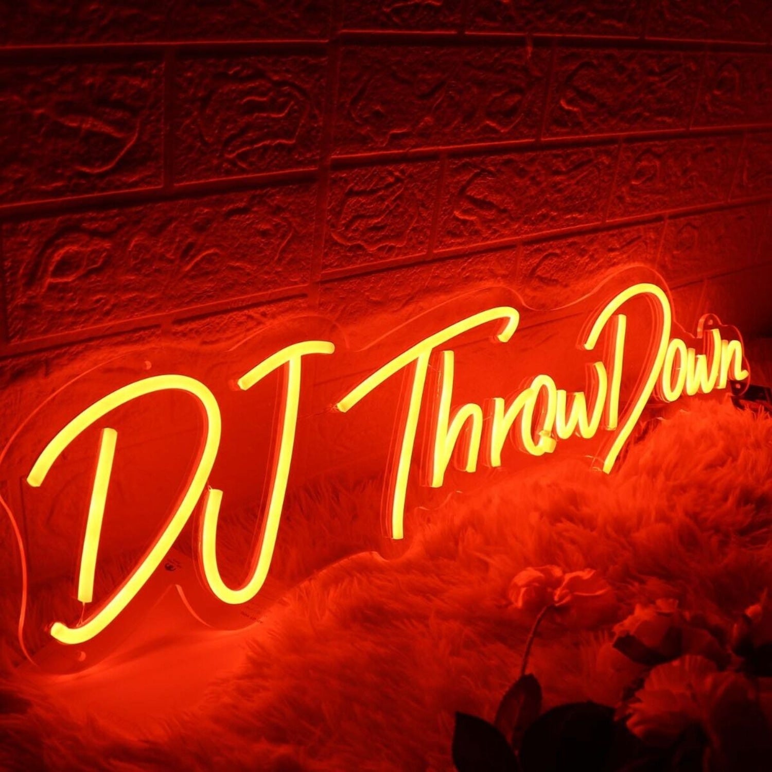 Dj Throw Down Red Led Neon Sign - Shineneon