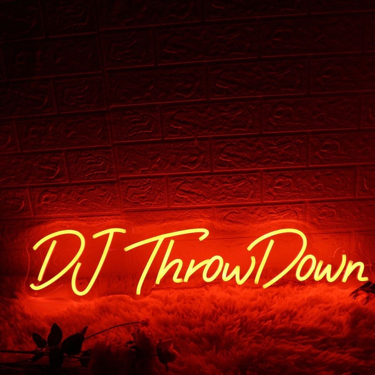 Dj Throw Down Red Led Neon Sign - Shineneon