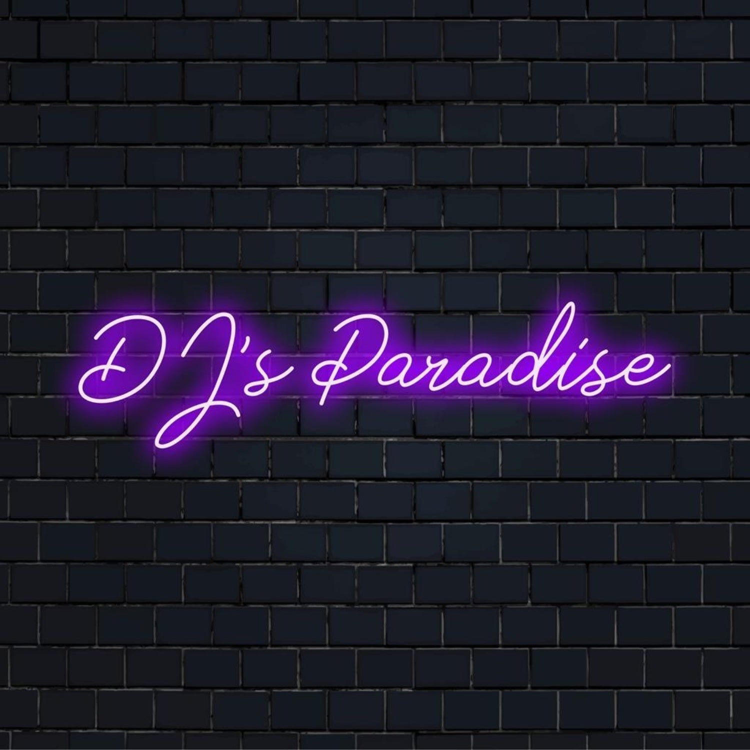 Djs Paradise Purple Led Neon Sign For Bar Club Music Studio Decor | Shineneon