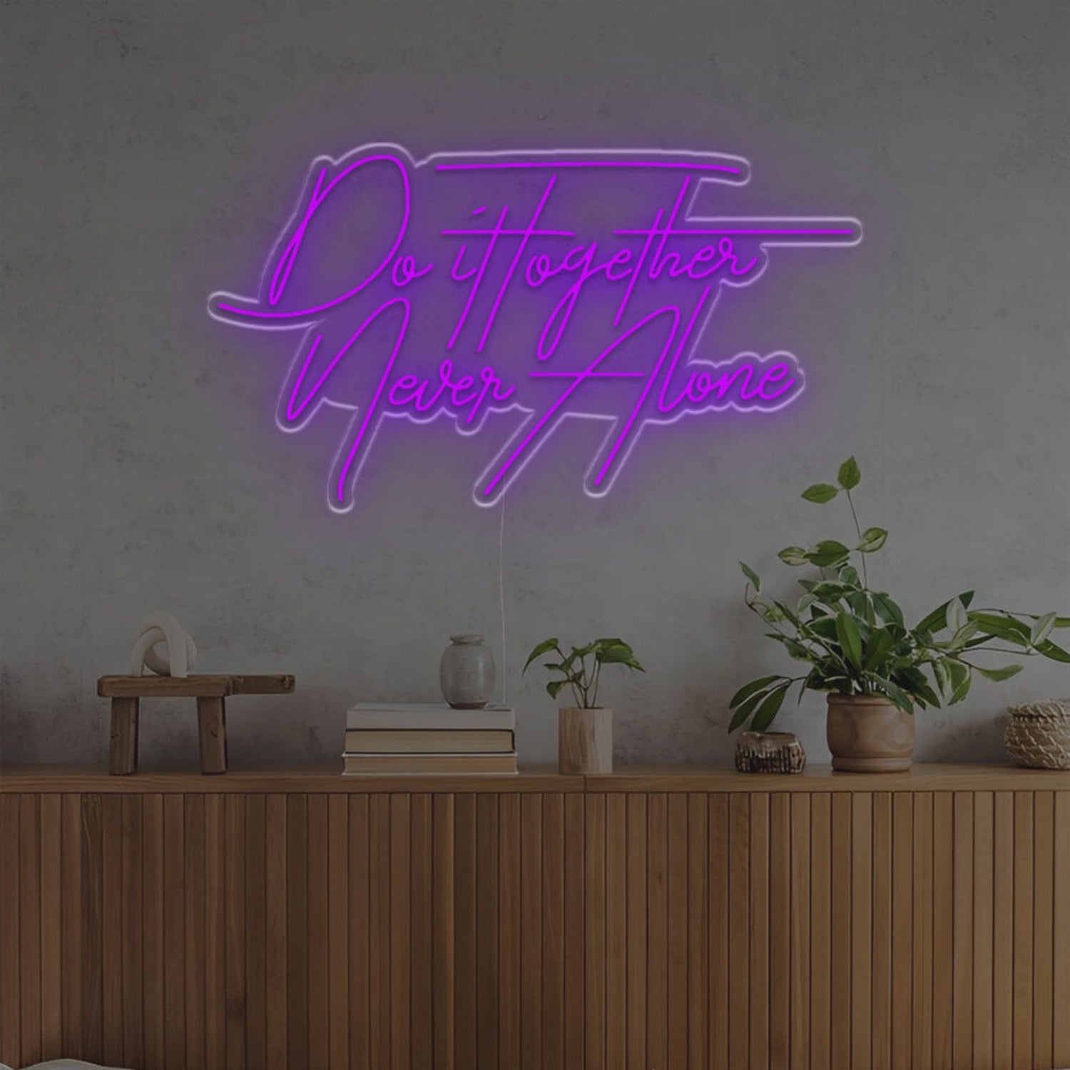 Do It To Get The Never Alone Led Neon Sign | Shineneon