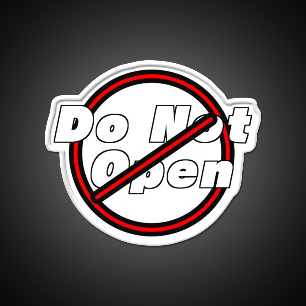 Do Not Open Beer Bar Decor Led Neon Sign Rgb Color