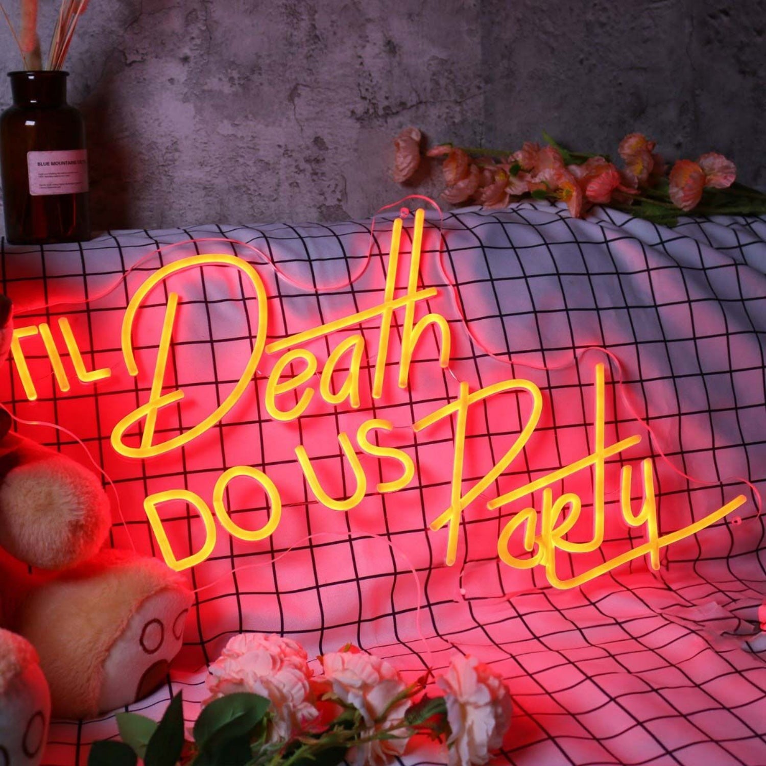 Do Us Party Til Death Red Neon Sign For Fun And Playful Spaces | Shineneon
