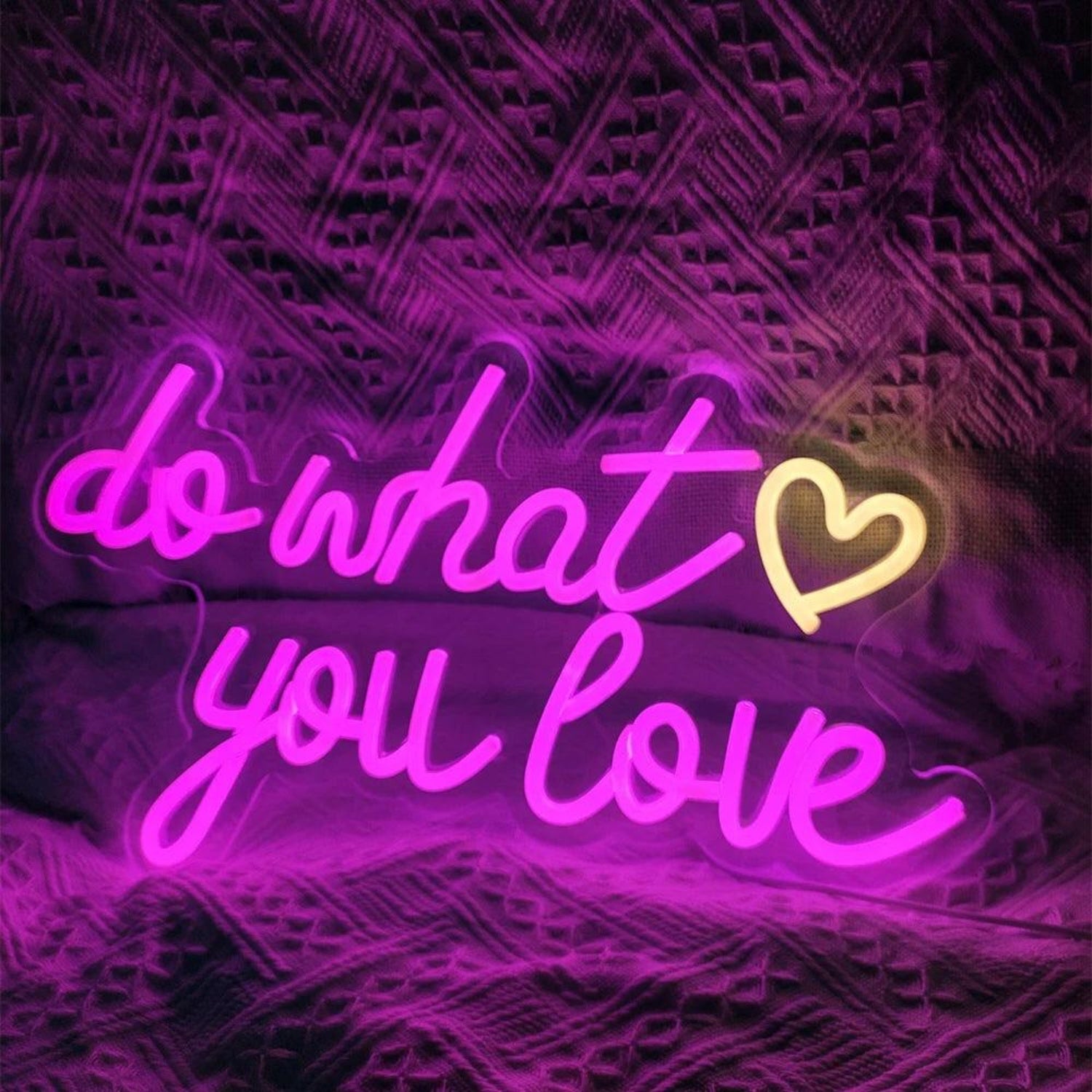 Do What You Love Bright Pink Led Neon Sign For Home Studio Cafe | Shineneon
