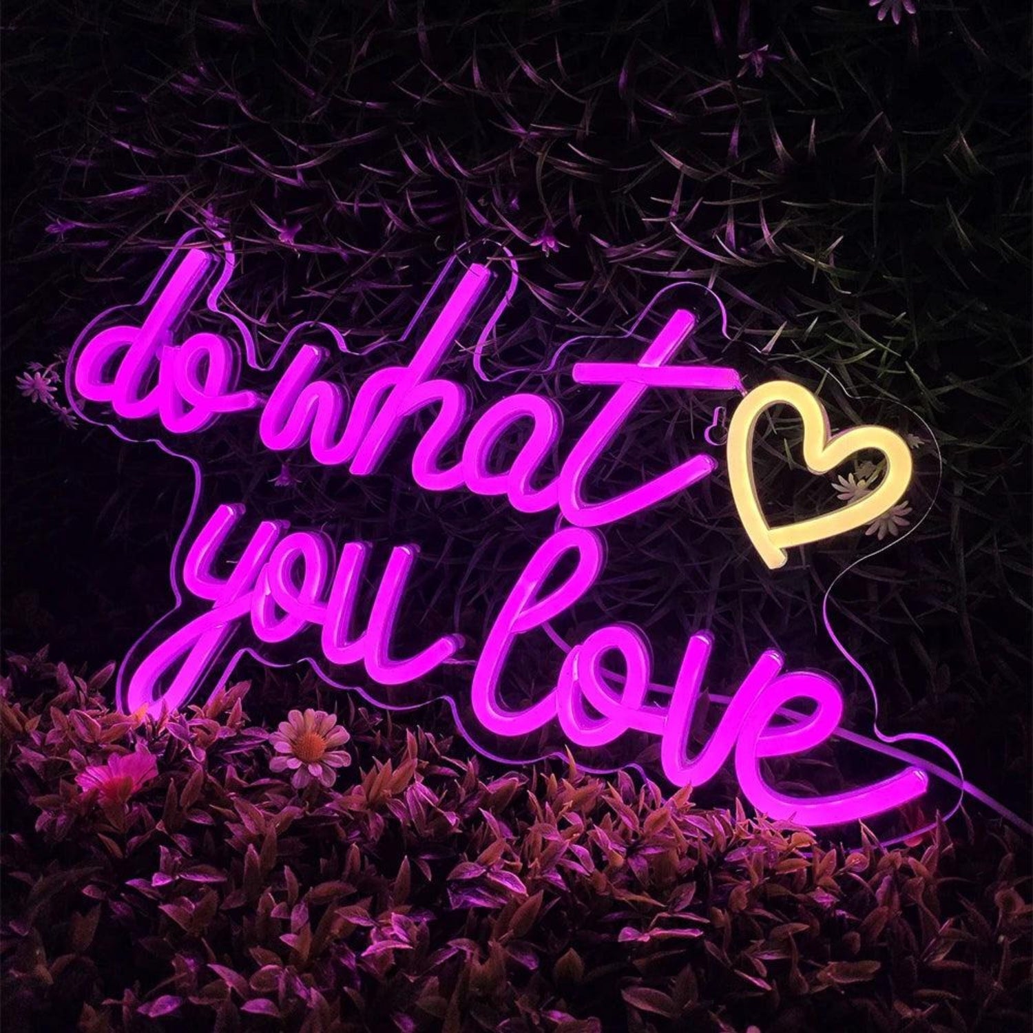 Do What You Love Bright Pink Led Neon Sign For Home Studio Cafe | Shineneon