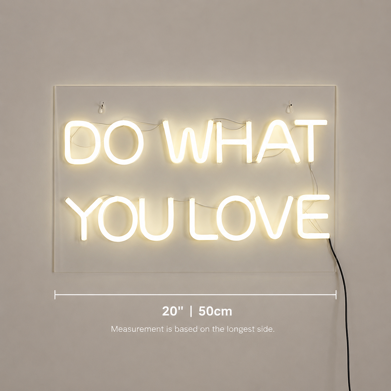 Do What You Love LED Neon Sign Wall Art - 04 Size Image