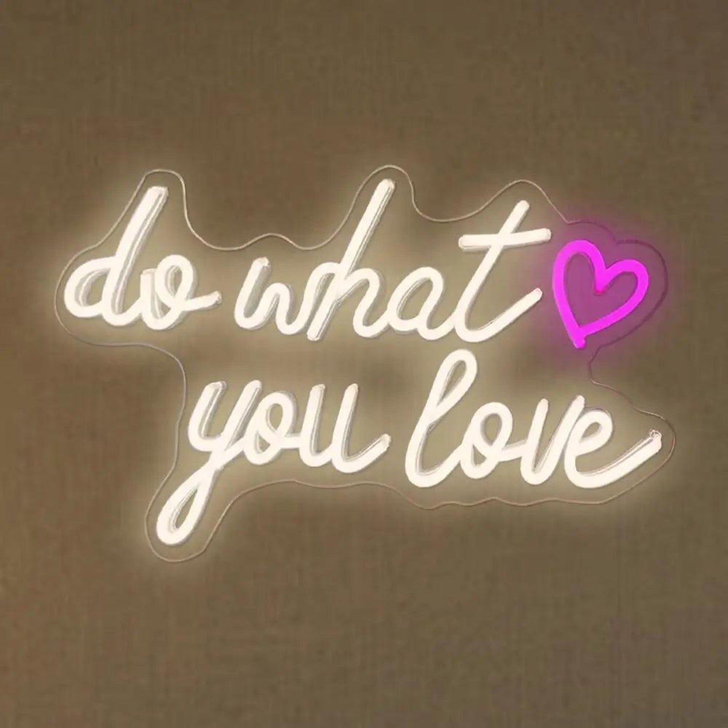 Do What You Love White Led Neon Sign For Home Studio Cafe Decor | Shineneon