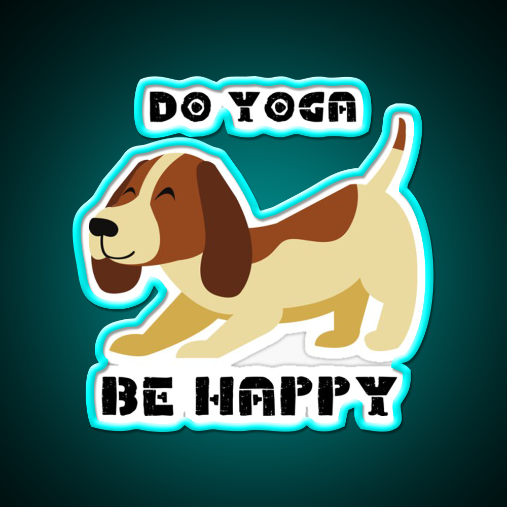 Do Yoga Be Happy Yoganamaste Health Yoga Led Neon Sign Rgb Color