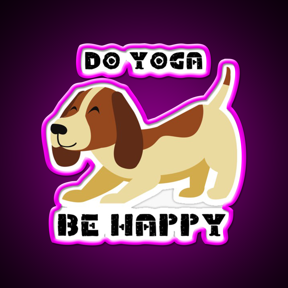 Do Yoga Be Happy Yoganamaste Health Yoga Led Neon Sign Rgb Color