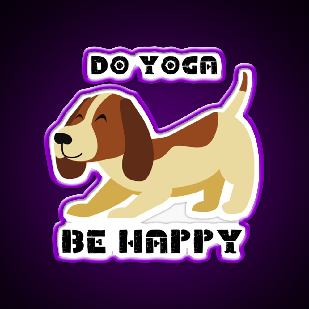 Do Yoga Be Happy Yoganamaste Health Yoga Led Neon Sign Rgb Color