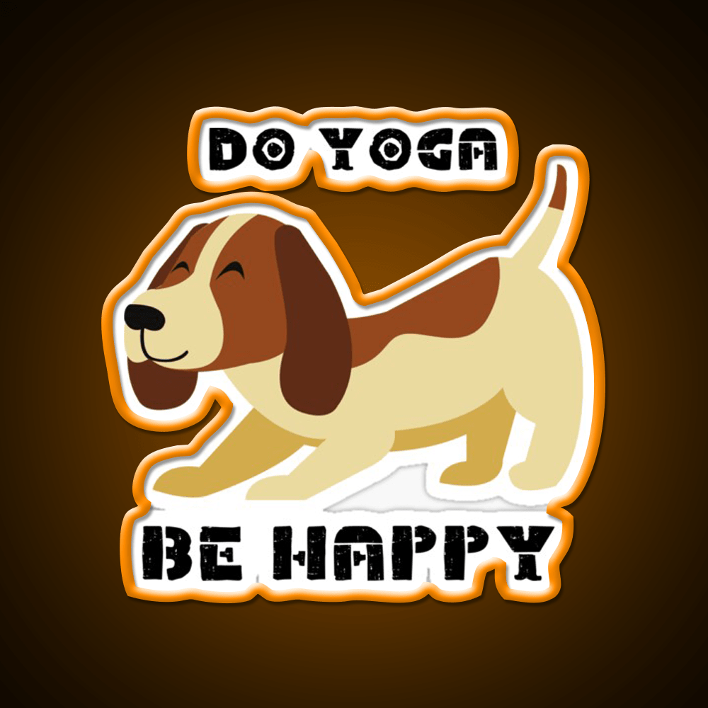 Do Yoga Be Happy Yoganamaste Health Yoga Led Neon Sign Rgb Color - Shineneon