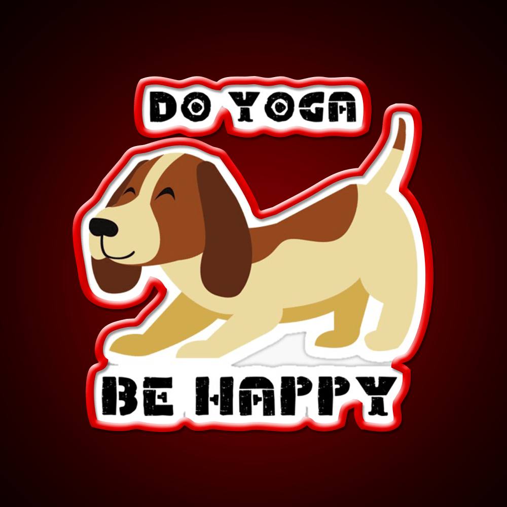 Do Yoga Be Happy Yoganamaste Health Yoga Led Neon Sign Rgb Color - Shineneon