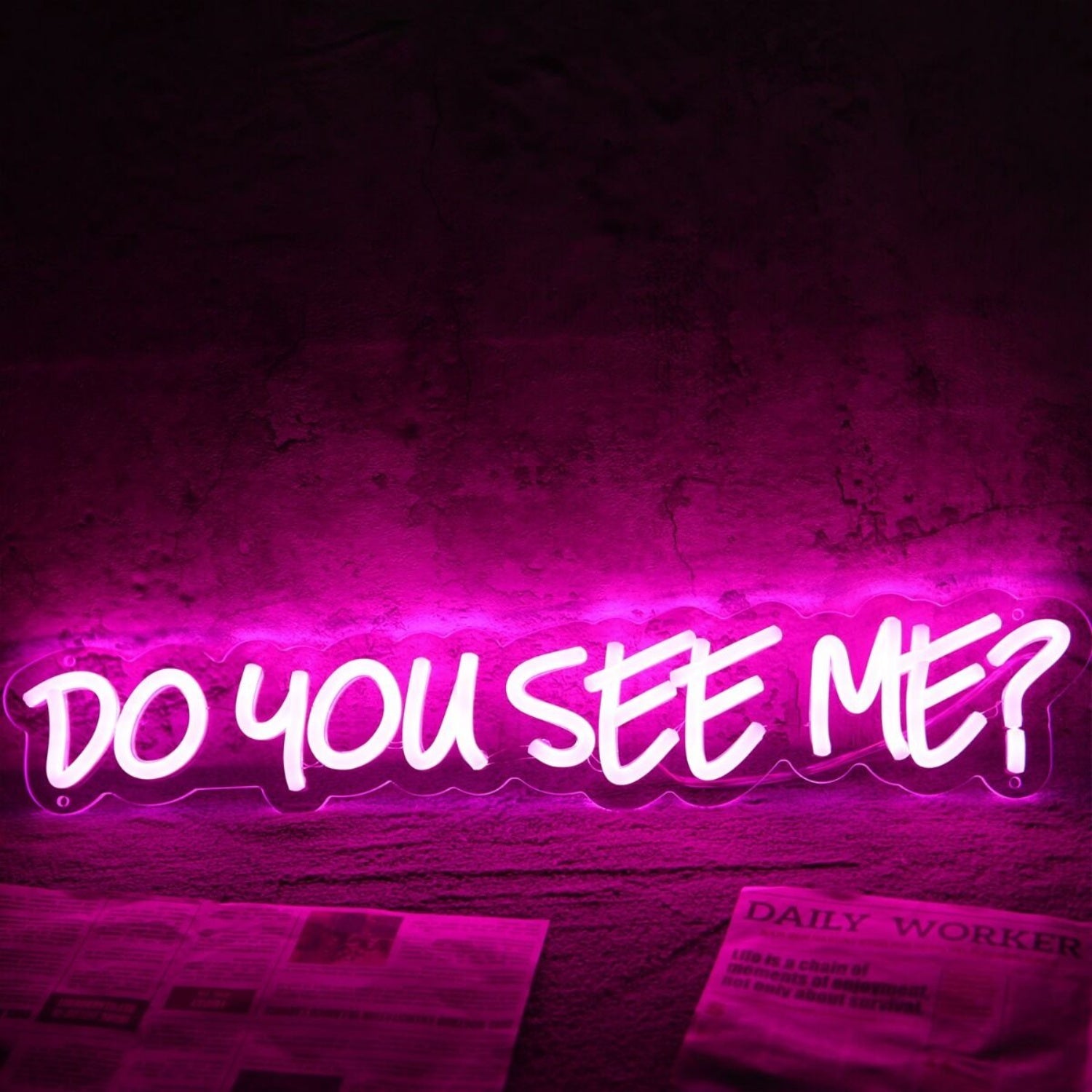 Do You See Me Pink Led Neon Sign - Shineneon