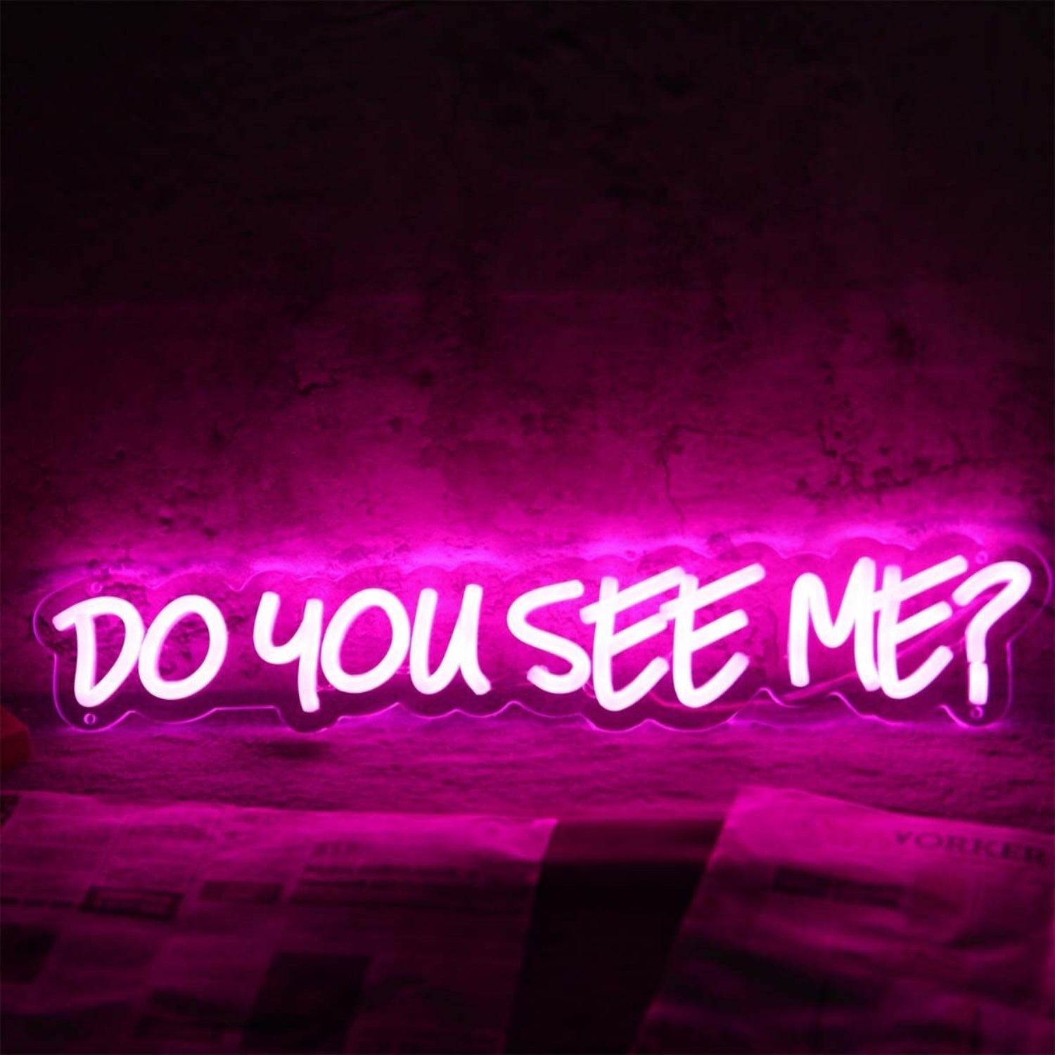 Do You See Me Pink Led Neon Sign - Shineneon