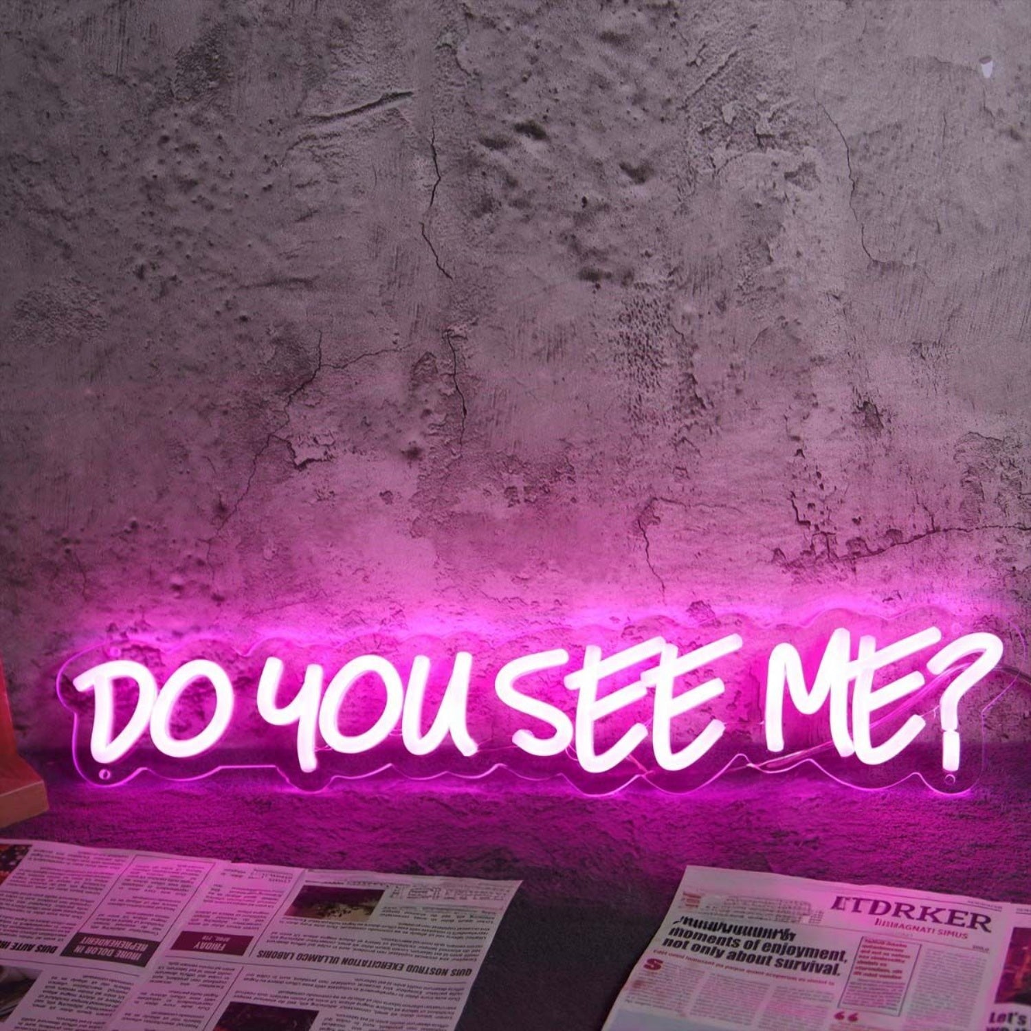 Do You See Me Pink Led Neon Sign - Shineneon