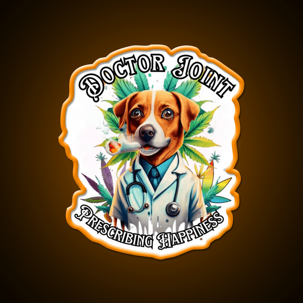 Doctor Joint Blaze 420 Hemp Inspired Green Leaf Led Neon Sign Rgb Color - Shineneon