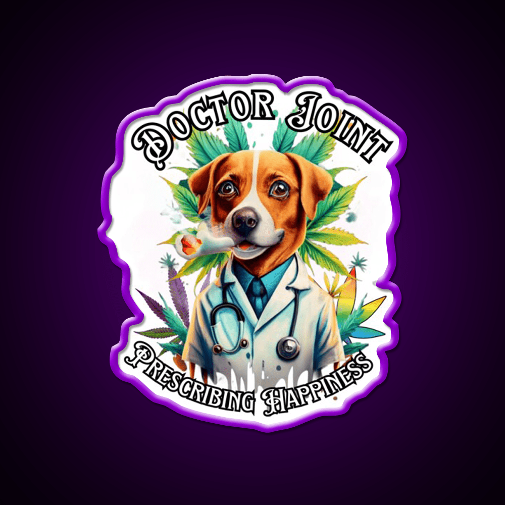 Doctor Joint Blaze 420 Hemp Inspired Green Leaf Led Neon Sign Rgb Color - Shineneon