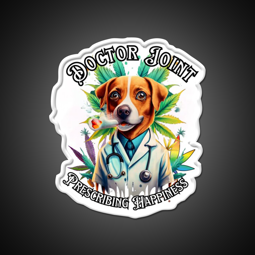Doctor Joint Blaze 420 Hemp Inspired Green Leaf Led Neon Sign Rgb Color - LED neon sign view 11