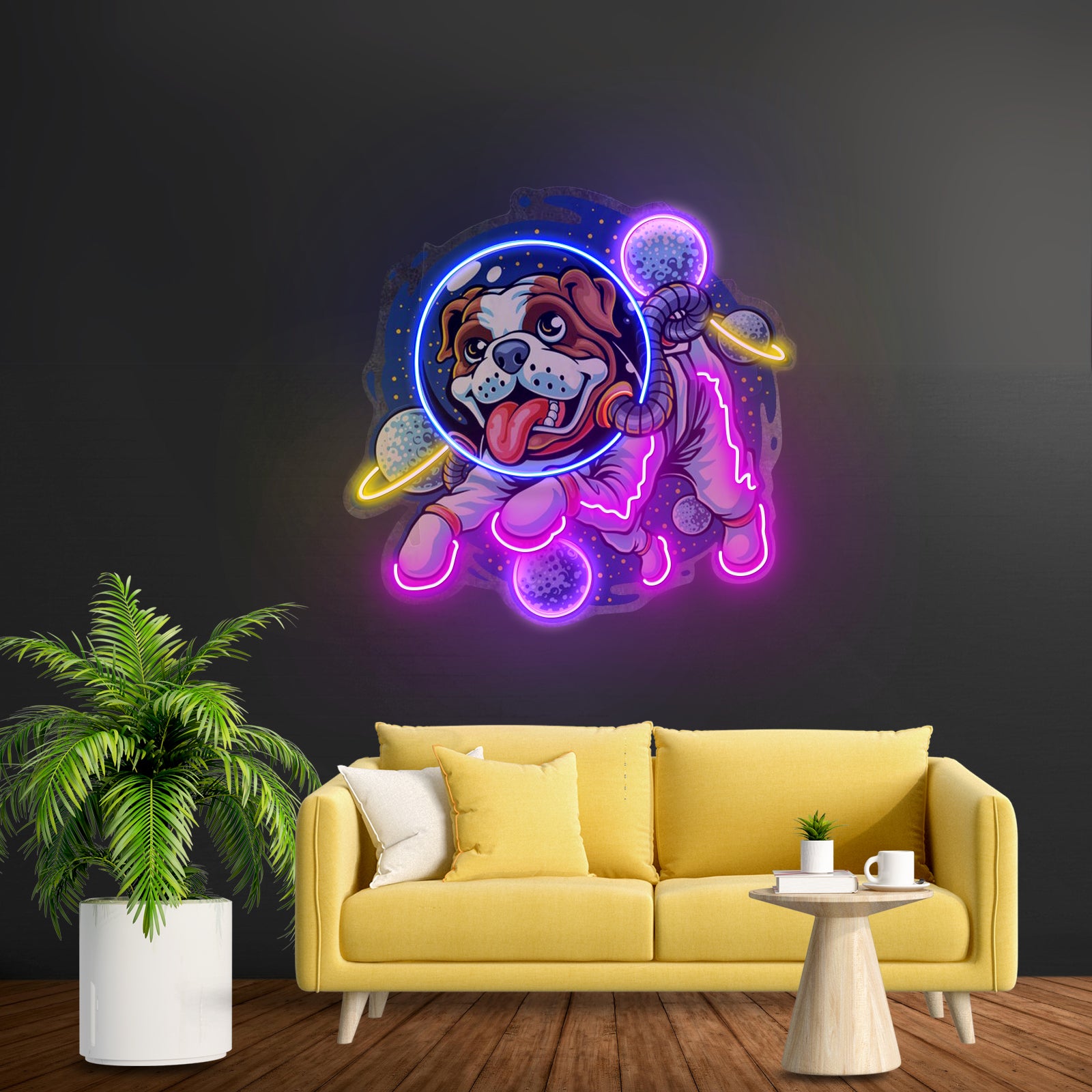Dog Astronaut Led Neon Sign Light Custom Led Signs