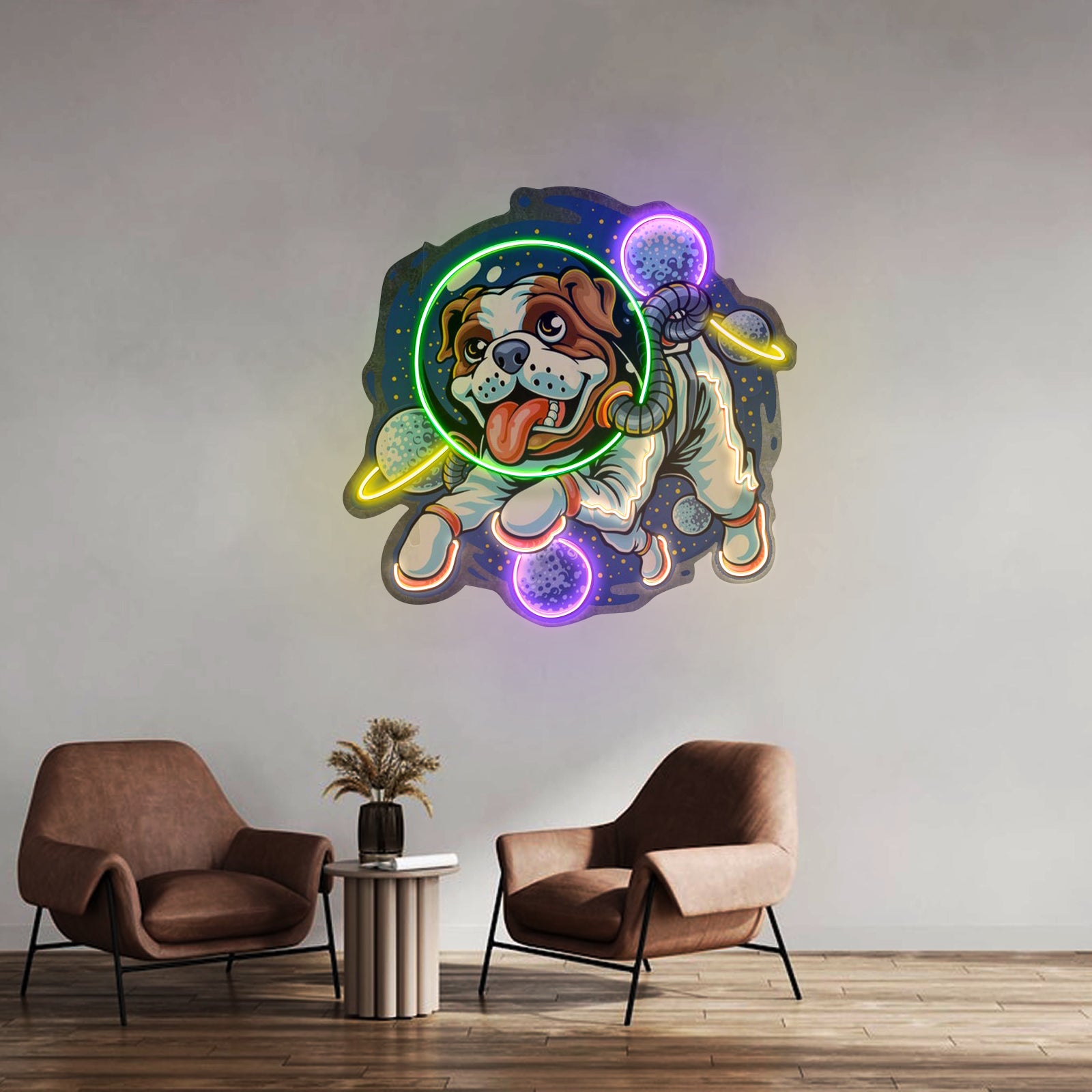 Dog Astronaut Led Neon Sign Light Custom Led Signs