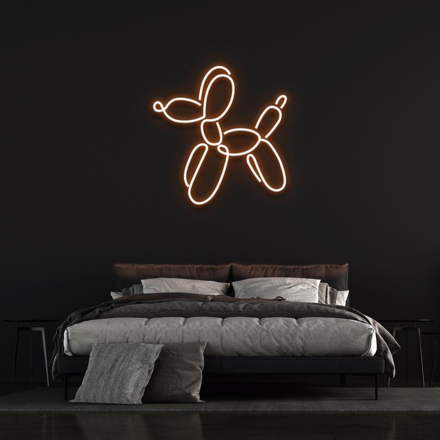 Dog Balloon By Jeff Koons Yellow Led Neon Sign For Bedroom Wall Art | Shineneon