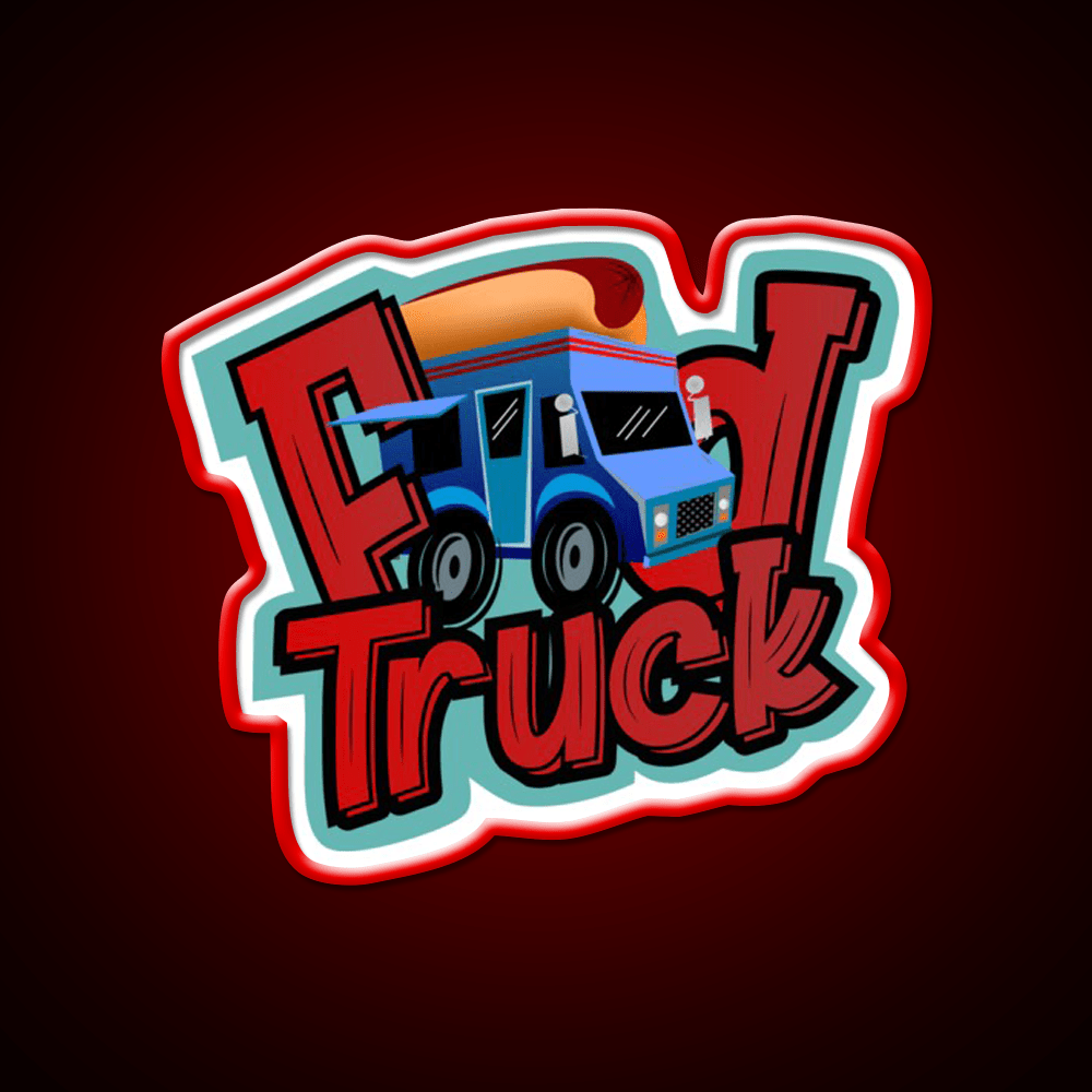 Dog Food Truck Fast Food Led Neon Sign For Burger Place Rgb Color - Shineneon